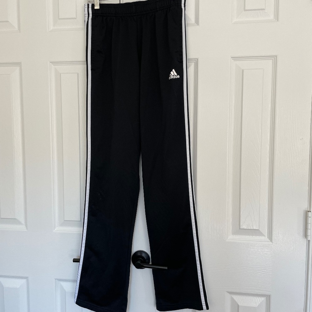 Men’s Adidas black track pants